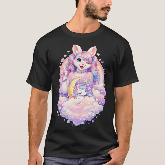 T-shirt Lapin Kawaii (Devant)