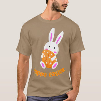 T-shirt lapin lapin à oeufs de Pâques Hoppy