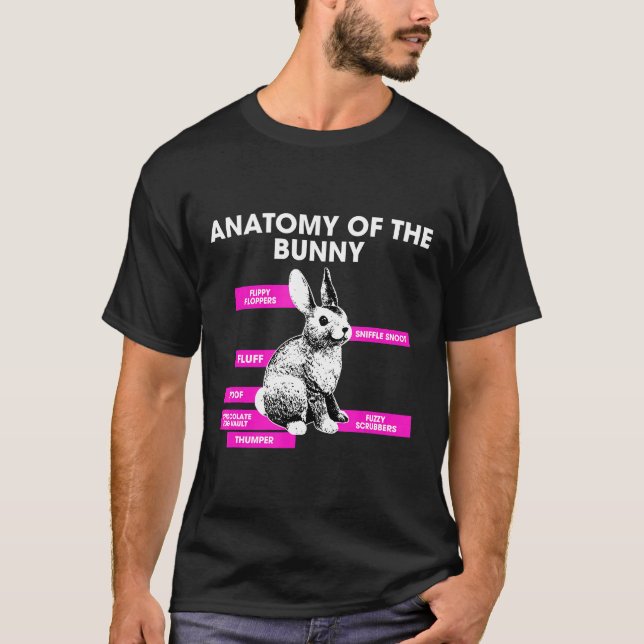 T-shirt Lapin Lapin Anatomie (Devant)