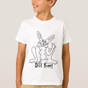 T-shirt lapin, lapin de la poussière