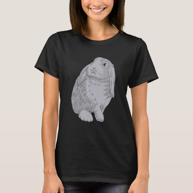 T-shirt Lapin Lapin Lapin Amant Animaux de compagnie Propr (Devant)