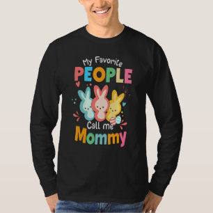 T-shirt Lapin Lapin Mon Peuple Préféré M'Appelle Maman