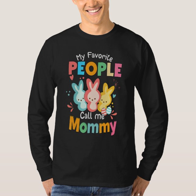 T-shirt Lapin Lapin Mon Peuple Préféré M'Appelle Maman (Devant)