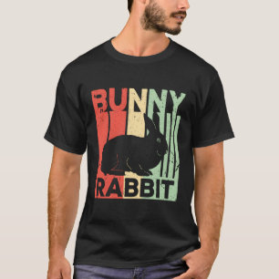 T-shirt Lapin Lapin Vintage Rétro Unisex