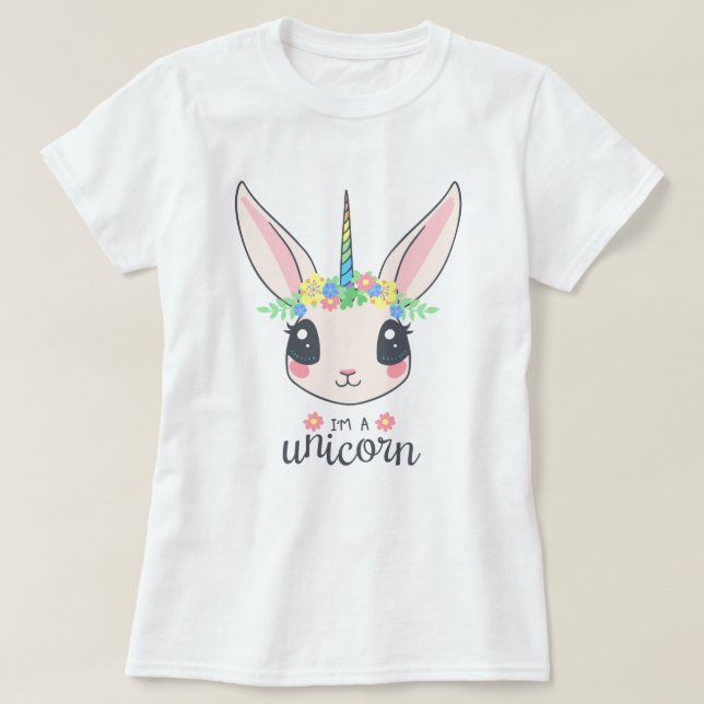 T-Shirt Lapin Licorne (Design devant)