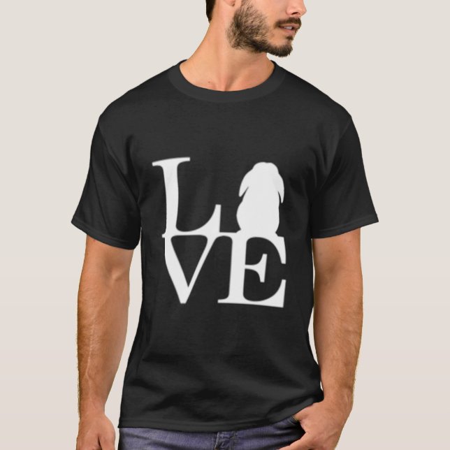 T-shirt Lapin Lop J'adore les Lapins (Devant)