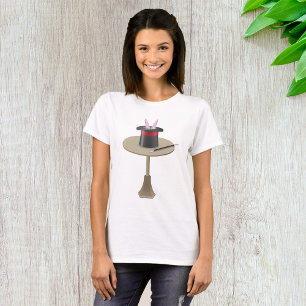 T-shirt Lapin Magique dans un Chapeau avec Baguette