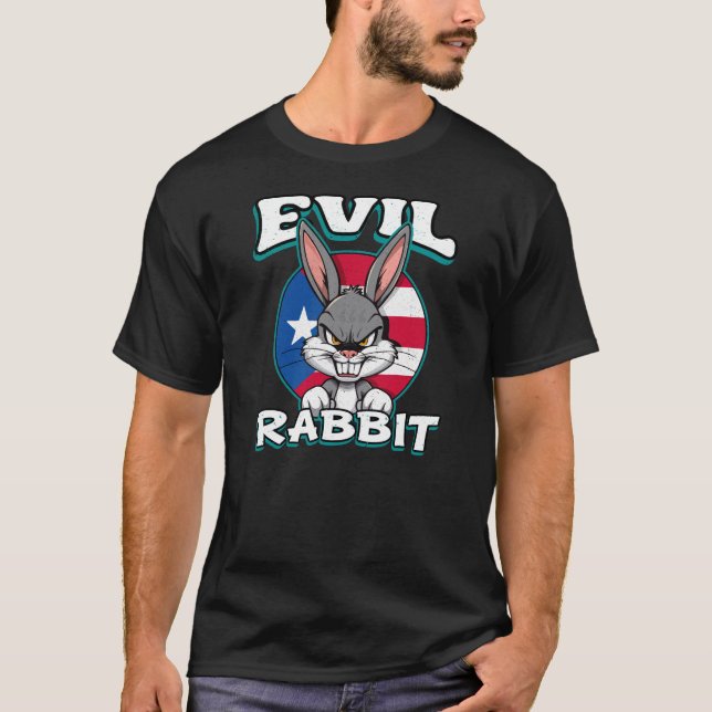 T-SHIRT LAPIN MÉCHANT (Devant)