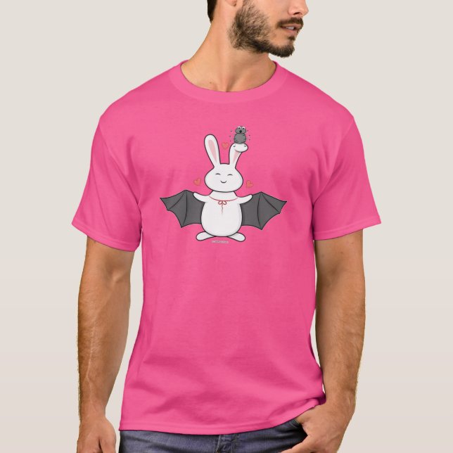 T-shirt Lapin mignon effrayant (Devant)