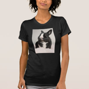 T-shirt Lapin noir et blanc surpris