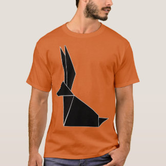 T-shirt Lapin noir Origami