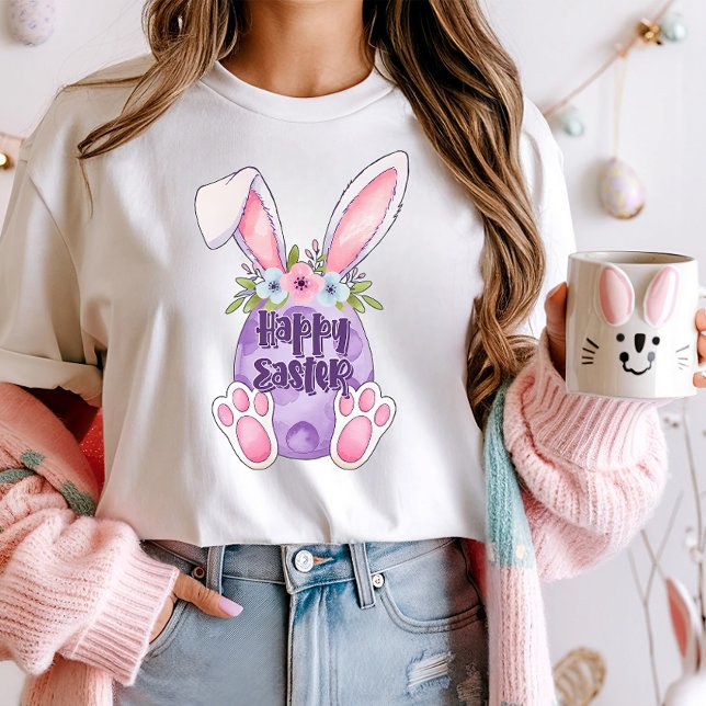 T-shirt Lapin & Oeufs Joyeux Pâques (Créateur téléchargé)