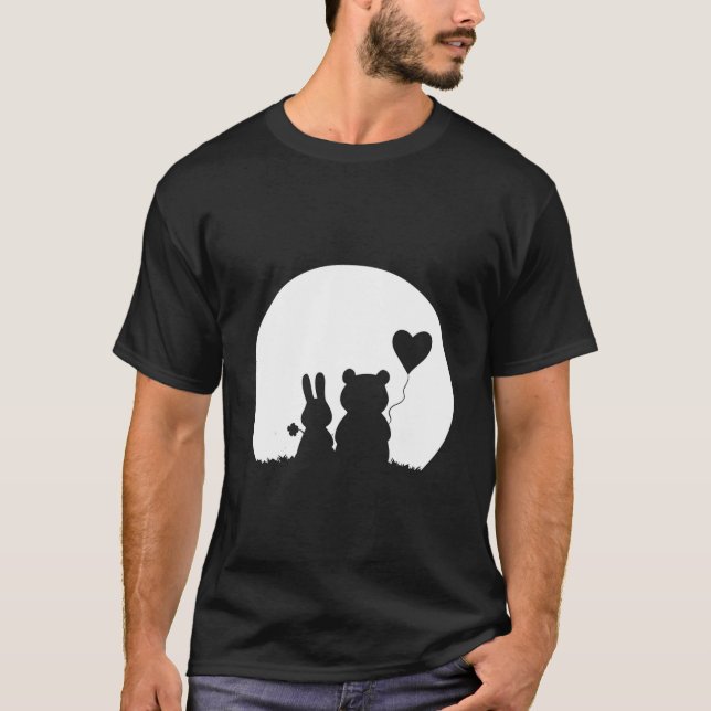 T-shirt Lapin Ours Amour 'S Day Lapin (Devant)