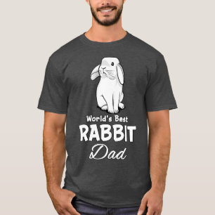 T-shirt Lapin Papa Mignonne Lapin Animaux Pour Père Homme