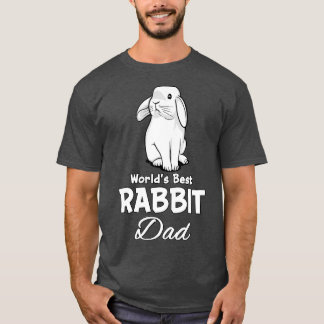 T-shirt Lapin Papa Mignonne Lapin Animaux Pour Père Hommes