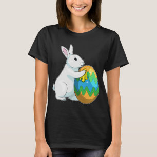 T-shirt Lapin Pâques Nettoyage des oeufs de Pâques