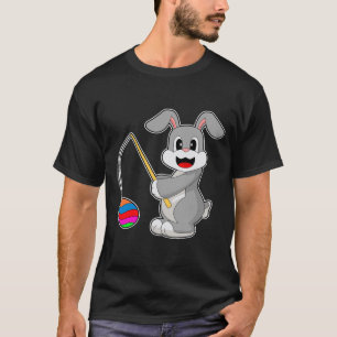 T-shirt Lapin Pêche aux oeufs de Pâques