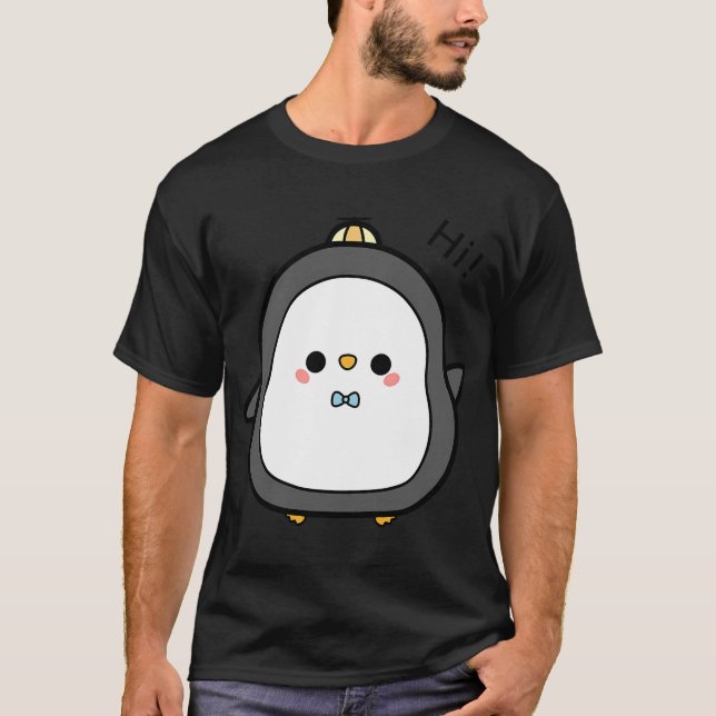 T-shirt Lapin pêcheur avec canne à pêche (Devant)