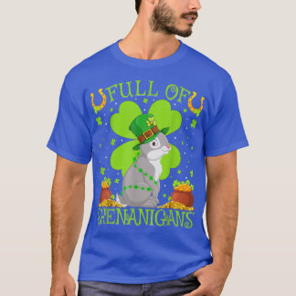 T-shirt Lapin Plein De Shenanigans Drôle Lapin Lapin Bunny