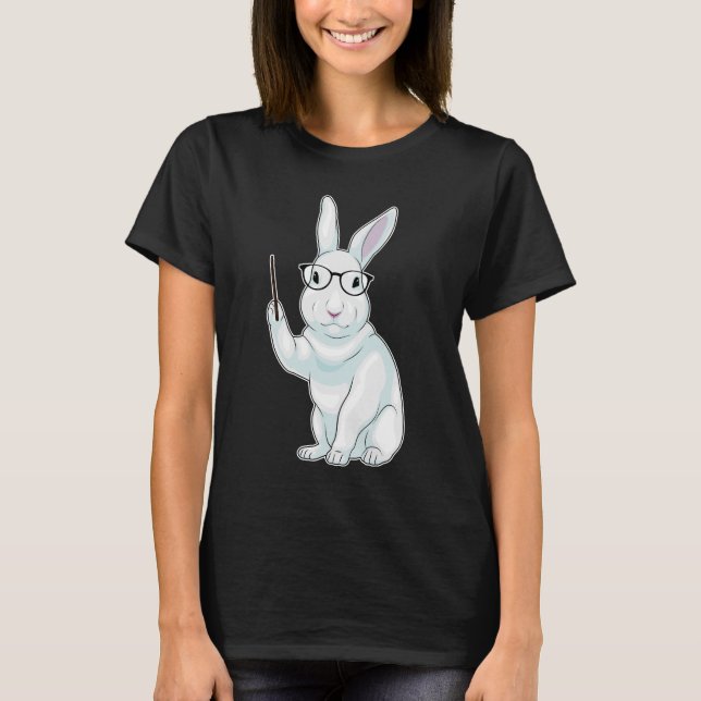 T-shirt Lapin Professeur Pointeur (Devant)