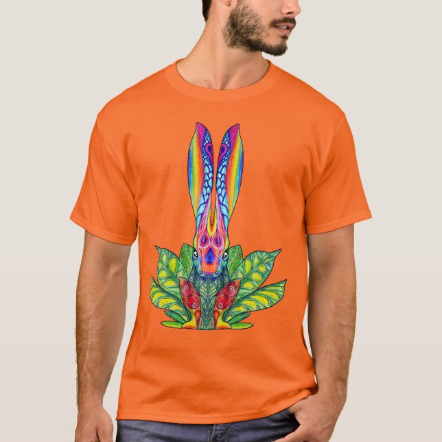 T-shirt Lapin psychédélique (Devant)