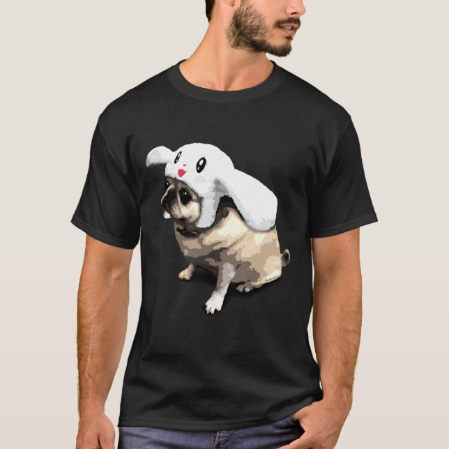 T-shirt Lapin Pug 379 (Devant)