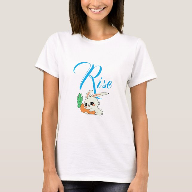 T-shirt Lapin qui se lève  (Devant)