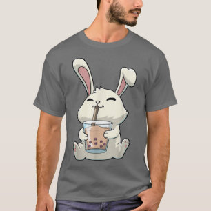 T-shirt Lapin Rabbit Boba Bubble Tea Anime Kawaii 