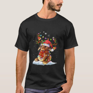 T-shirt Lapin Reindeer Xmas Léger Noël Ornements Xma