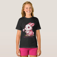 Lapin rose et vœu de pissenlit