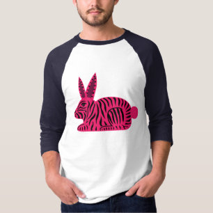 T-shirt Lapin rose Zebra