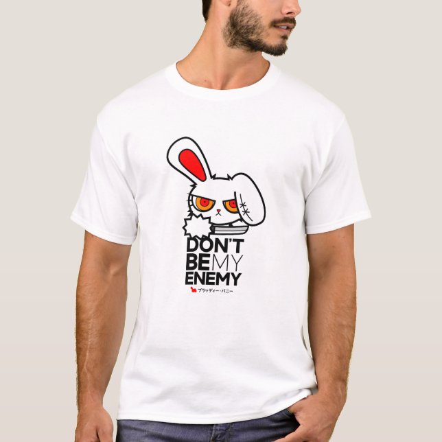 T-shirt Lapin sanglant mon ennemi 1 (Devant)
