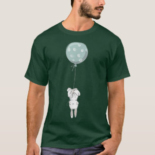 T-shirt Lapin Sassy et Balloon de mignonette Anniversaire
