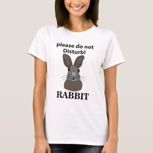 T-shirt Lapin S'il vous plaît Ne pas déranger Lapin drôle