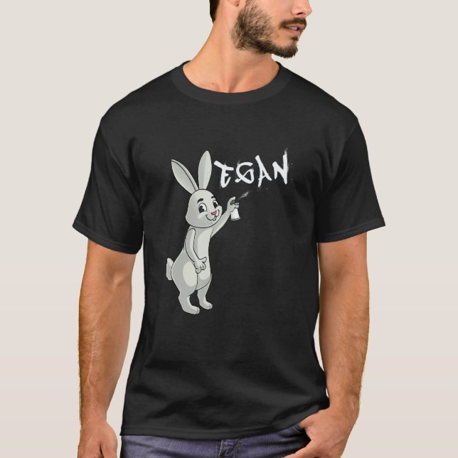 T-shirt Lapin Végétalien Lapin Végétalien  Lapin Végétarie (Devant)