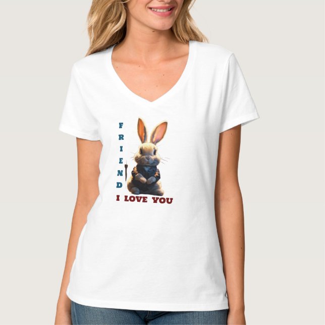 T-shirt Lapins Amour (Devant)