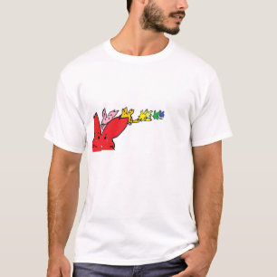 T-shirt Lapins courants pulsant