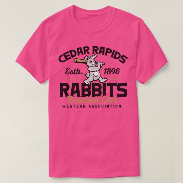 T-shirt Lapins de Cedar Rapids (Design devant)