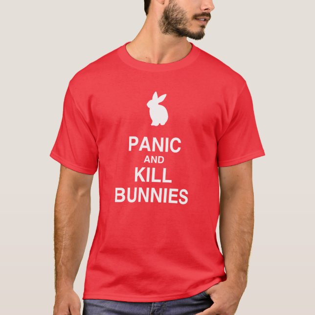 T-shirt Lapins de panique et de mise à mort (Devant)