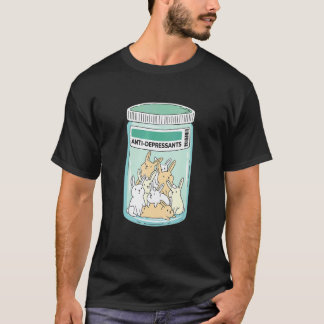 T-shirt Lapins de sensibilisation au soutien des antidépre
