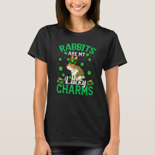 T-shirt Lapins drôles Sont Mes Porte-bonheur Lapin St Patr