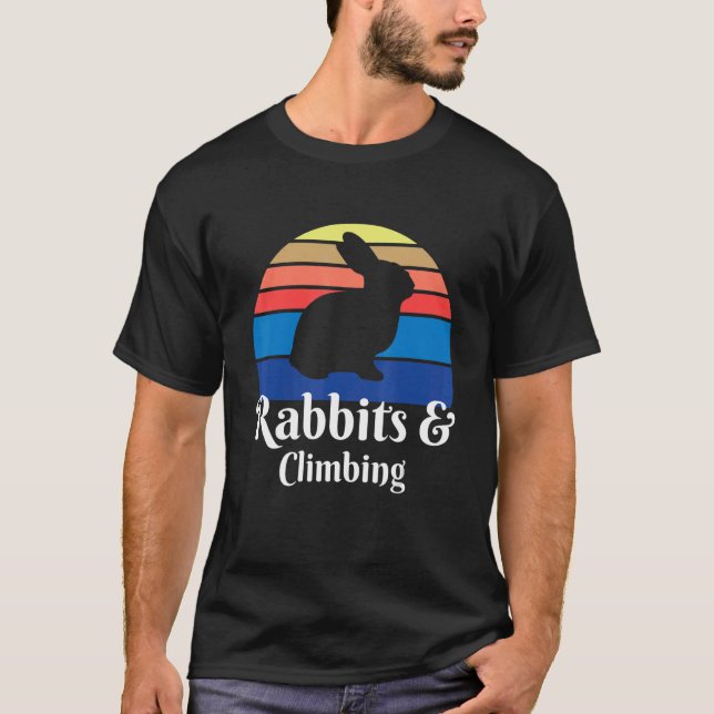 T-shirt Lapins Et Monteur D'Escalades (Devant)