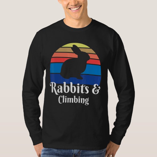 T-shirt Lapins Et Monteur D'Escalades (Devant)