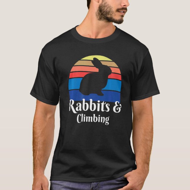 T-shirt Lapins Et Monteur D'Escalades (Devant)