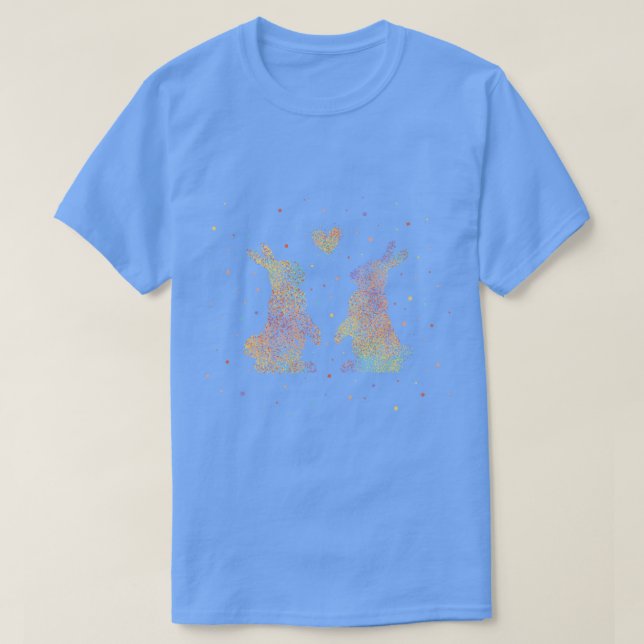 T-shirt Lapins Lapins Lapins Lapins Bunnies (Design devant)
