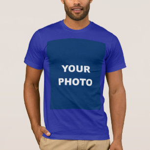 T-shirt Lapis Couleur Ajouter Image Photo Logo Hommes