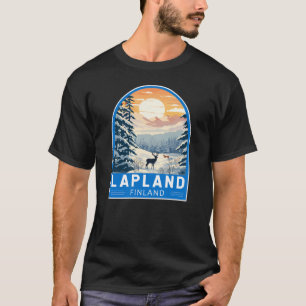 T-shirt Lapland Finlande Travel Art Vintage