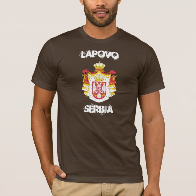 T-shirt Lapovo, Serbie (district de Sumadija) (Devant)