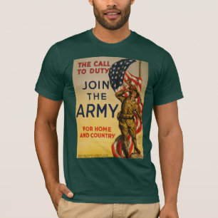 T-shirt L'appel au devoir - Rejoignez l'armée