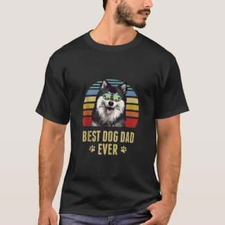 T-shirt Lapphund Finlandais Meilleur Chien Papa Jamais Ret